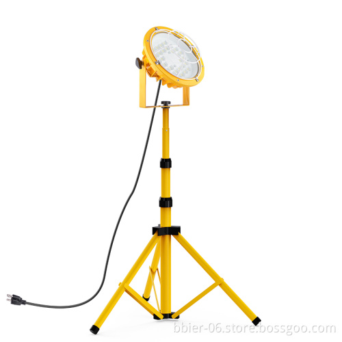 50W 5500 Lumen LED Dock Light - Super Bright Tripod Work Warehouse Loading Light